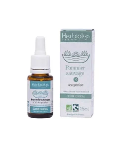 Alternative view of Fleur de Bach Pommier Sauvage n°10 Bio 15 ml – Herbiolys