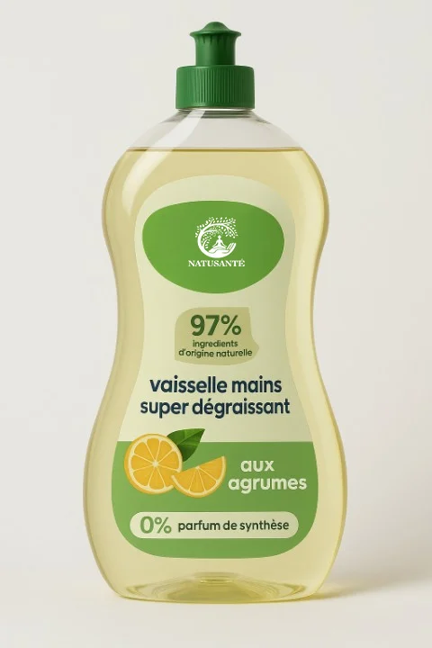 Liquide vaisselle et mains aux huiles essentielles d’agrumes bio – Image 2