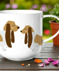 MUG BASSET HOUND 40 CL