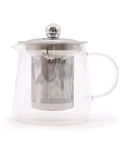 Alternative view of Théière à Infusion en Verre – Forme de Flacon – 350 ml
