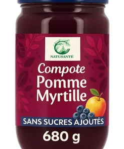 Compote pomme myrtille – bio
