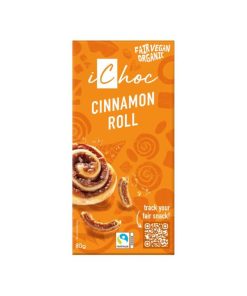 Bio čokolada iChoc cimetova rolica, 80g