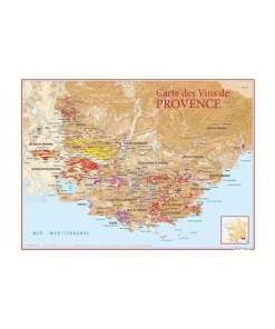 Alternative view of Carte du Vignoble de Provence