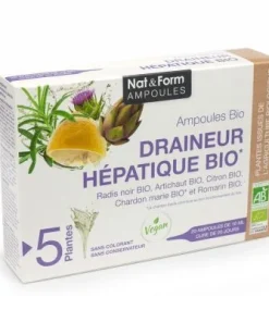Alternative view of Draineur Hépatique Bio 20 ampoules – Nat et Form