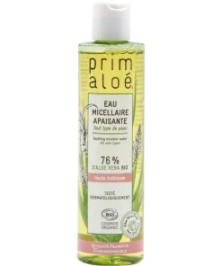 Eau Micellaire Bio Apaisante 76 % Aloe Vera 250 ml – Prim Aloe