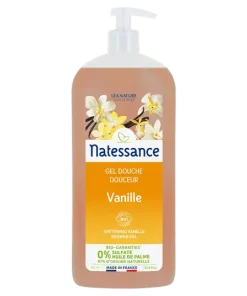 Gel Douche Douceur à la Vanille Bio 1 litre – Natessance