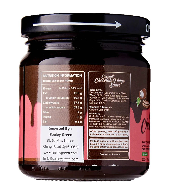 Nature’s Charm kokosov sladki preliv čoko fudge – Image 4