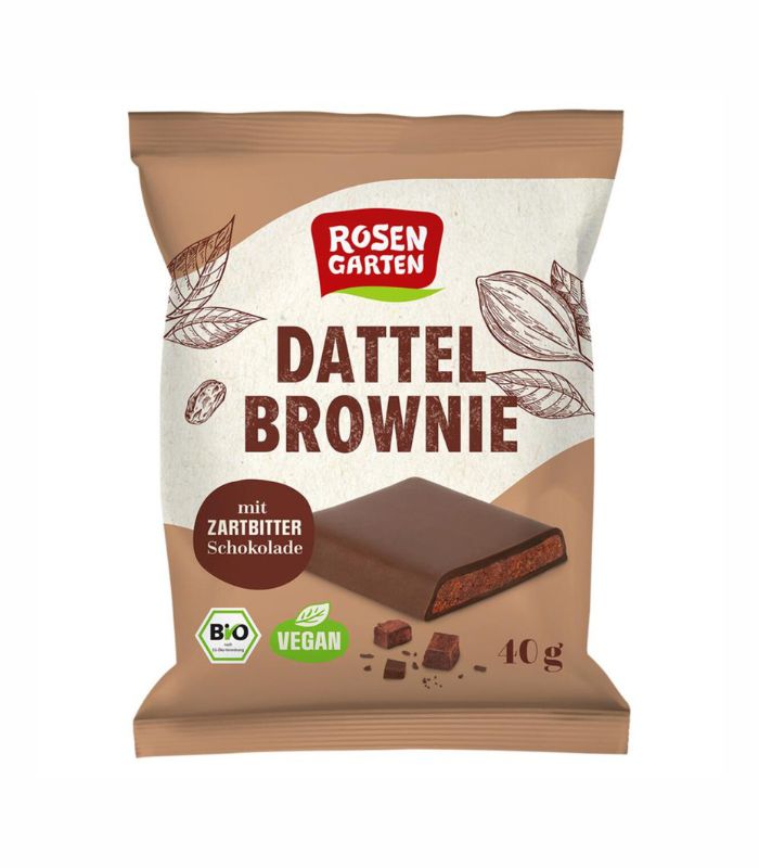 Rosengarten ekološki brownie z datlji, 40g