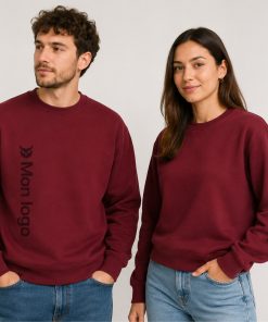 Sweat mixte Nazaré col rond en coton bio, rCotton et rPET – Fabriqué au Portugal