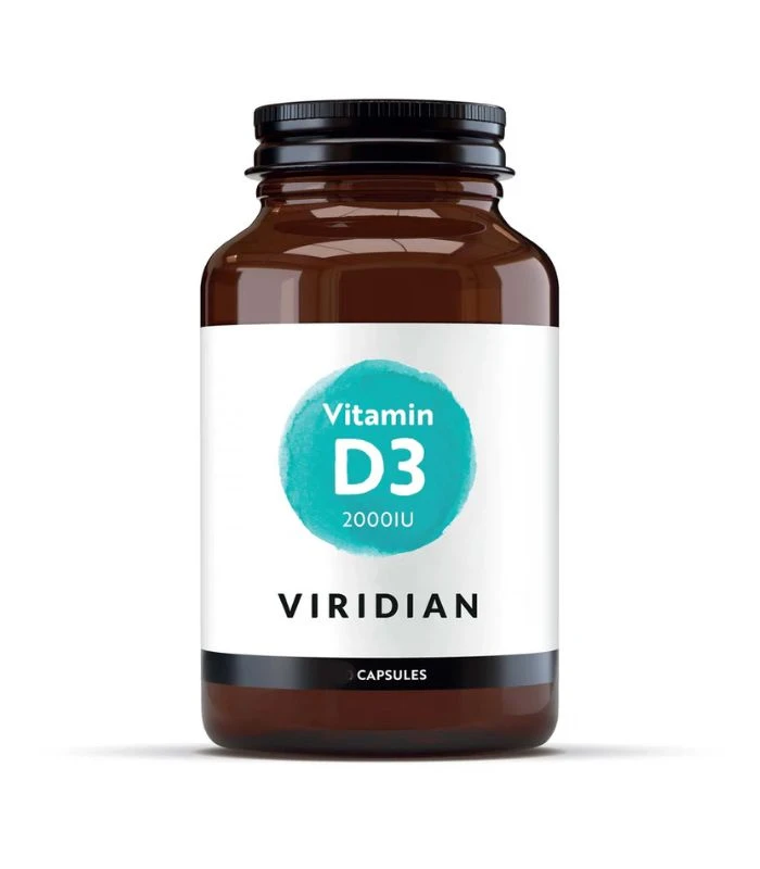 Viridian Vitamin D3, 60 kapsul