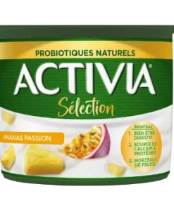 YAOURT ACTIVIA SELECTION ANANAS PASSION GF 110G