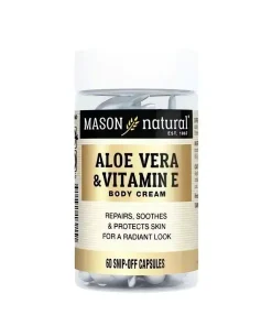 Aloe vera et Vitamine E- 60 gélules –  Mason Natural