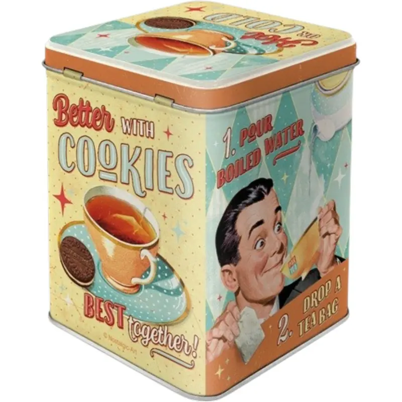 Boîte à thé Nostalgic-Art Tea & Cookies Together en métal 100 g – Image 3