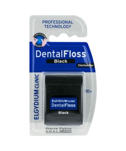 Elgydium Clinic Dental Floss Black 50m