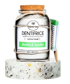 Dentifrice en poudre menthe & spiruline – 150 g – Natu’Im