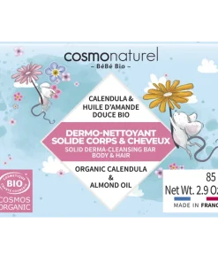 Alternative view of Dermo-Nettoyant Solide Corps & Cheveux Bébé Bio 85 g – Cosmonaturel