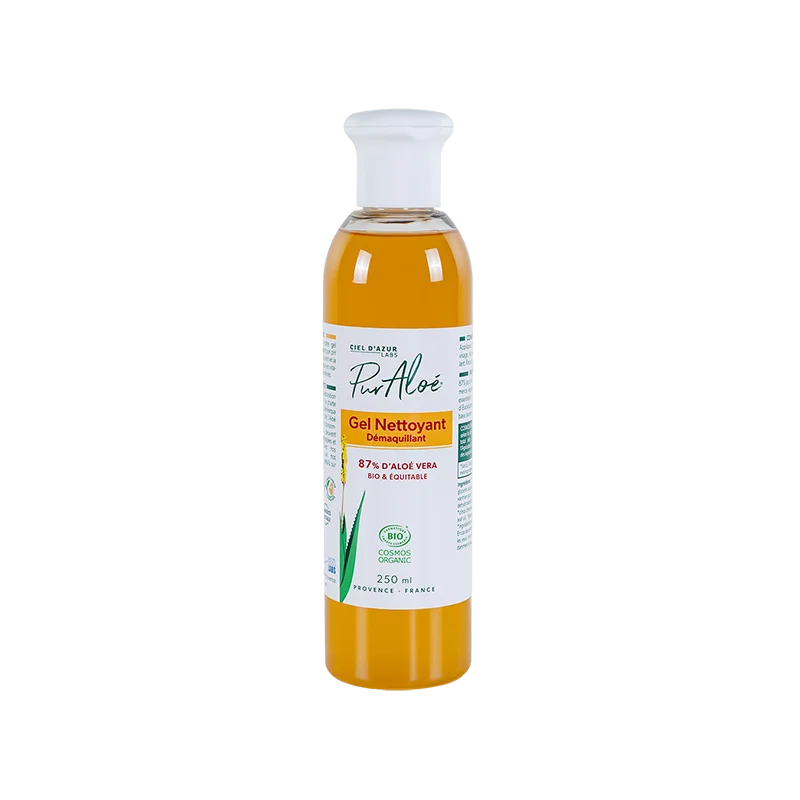 Gel Nettoyant Démaquillant Bio 87% Aloé Vera 250 ml – Pur Aloe – Image 2