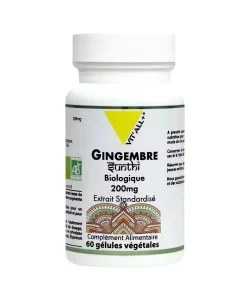 Gingembre Bio – 200 mg – 60 gélules – Vit&rsquo;all+