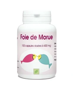 Huile de Foie de Morue – 400 mg – 100 capsules – GPH