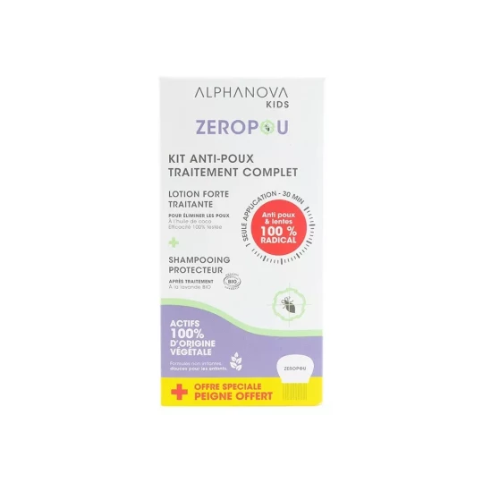 Kit Anti-Poux Traitement Complet Zéropou – Alphanova – Image 2