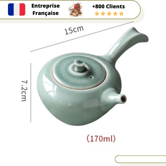 Théière Japonaise Kyusu Celadon 170ml – Image 5