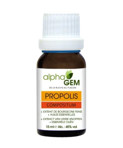 Propolis Gouttes Bio 15 ml – Alphagem