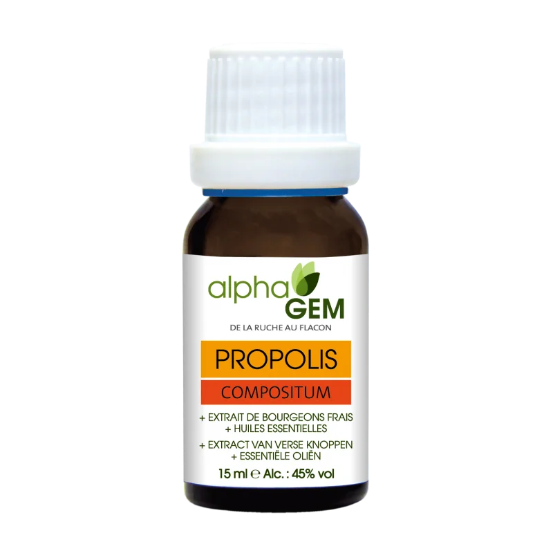 Propolis Gouttes Bio 15 ml – Alphagem