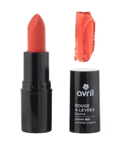 Rouge à lèvres orange sanguine certifié bio – 3 g – Avril