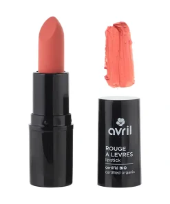 Rouge à lèvres pêche de vigne certifié bio – 3 g – Avril