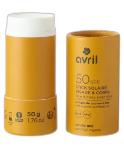 Alternative view of Stick solaire SPF50 – certifié bio – 50 g – Avril