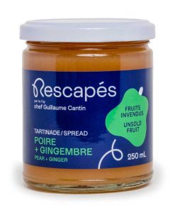 TARTINADE DE POIRE ET GINGEMBRE