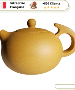 Théière Yixing Chinoise en Terre Cuite Jaune 250ml