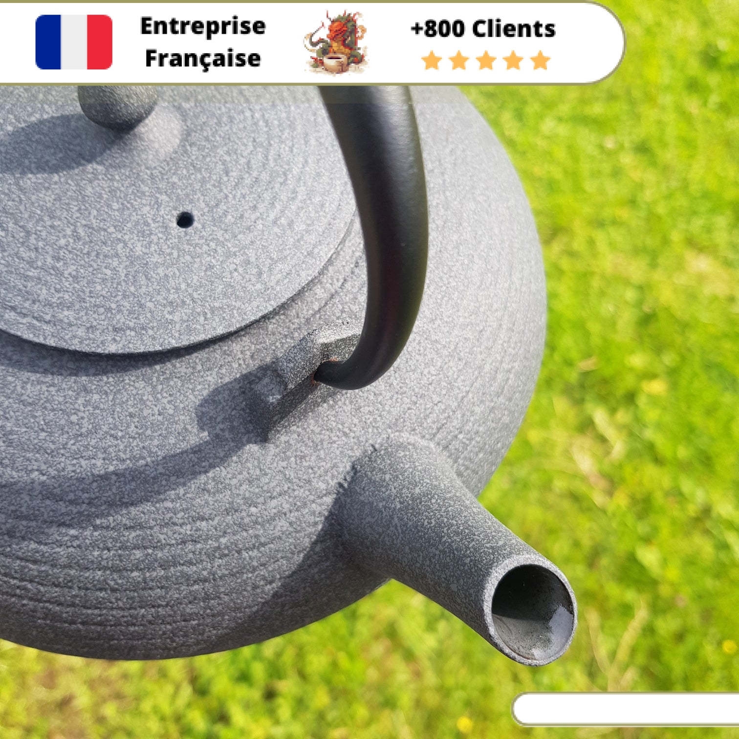 Théière en Fonte Grise Wazuqu Itome 1,5 L – Image 3