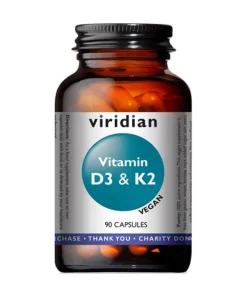 Viridian Vitamin D3 in K2, 90 kapsul